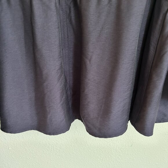 Logo Lori Goldstein Jacket 16 Blue Lace Open Front Flowy Waist Cinch - Picture 8 of 11